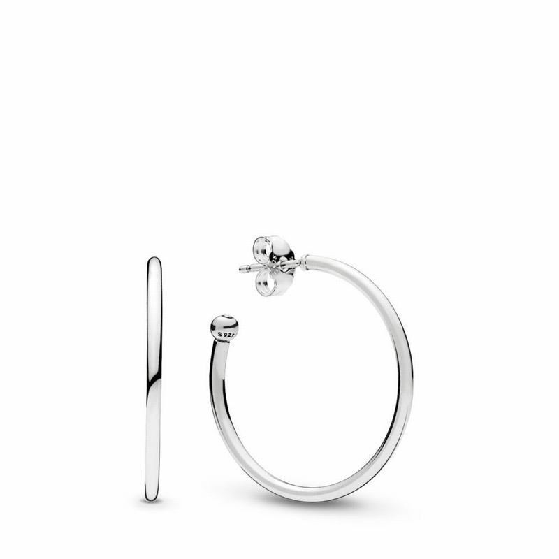 Pandora Australia Hoops of Versatility Earrings - Sterling Silver | FTODKU507